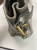 Burberry Silver Satchel