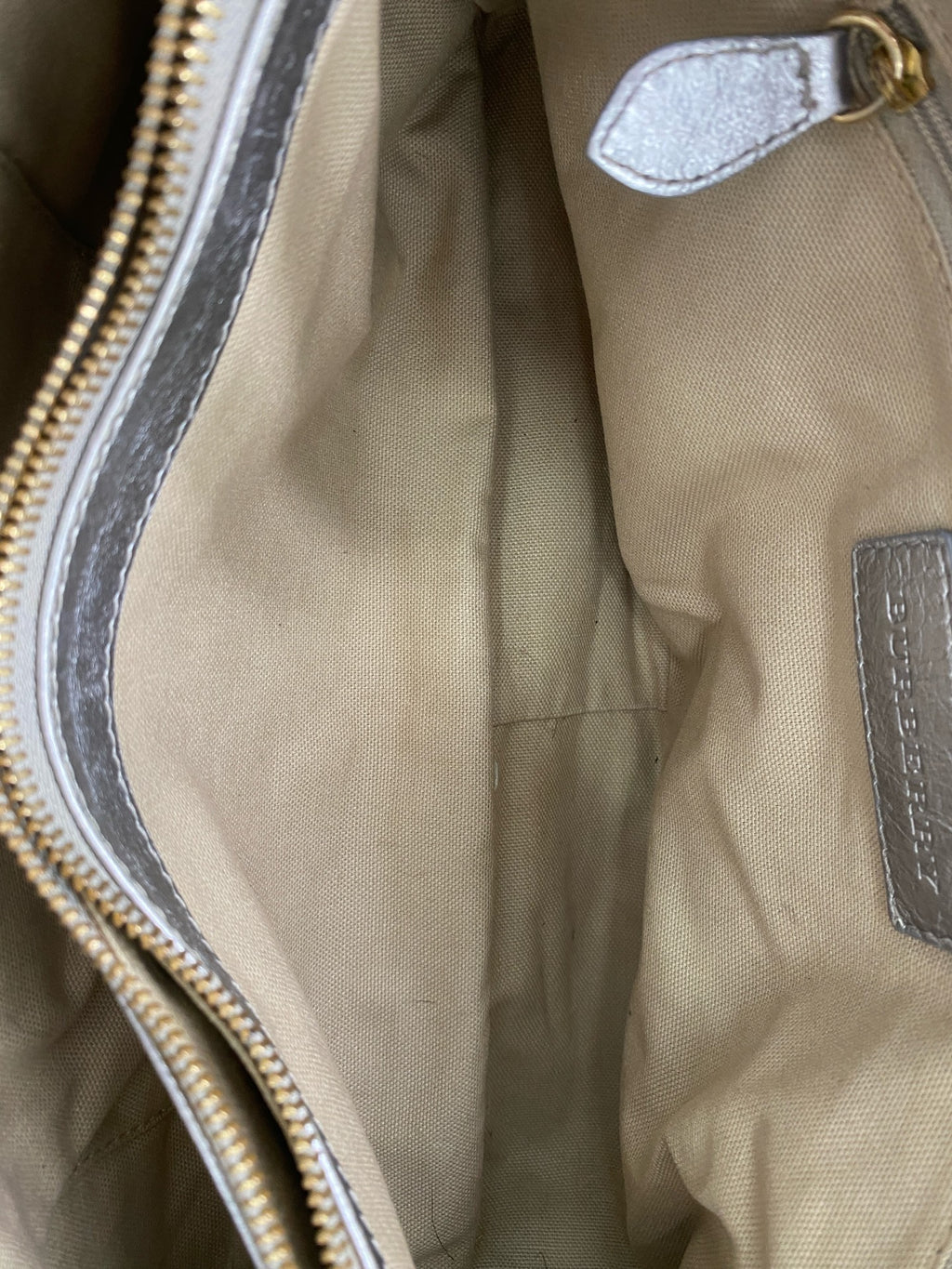 Burberry Silver Satchel