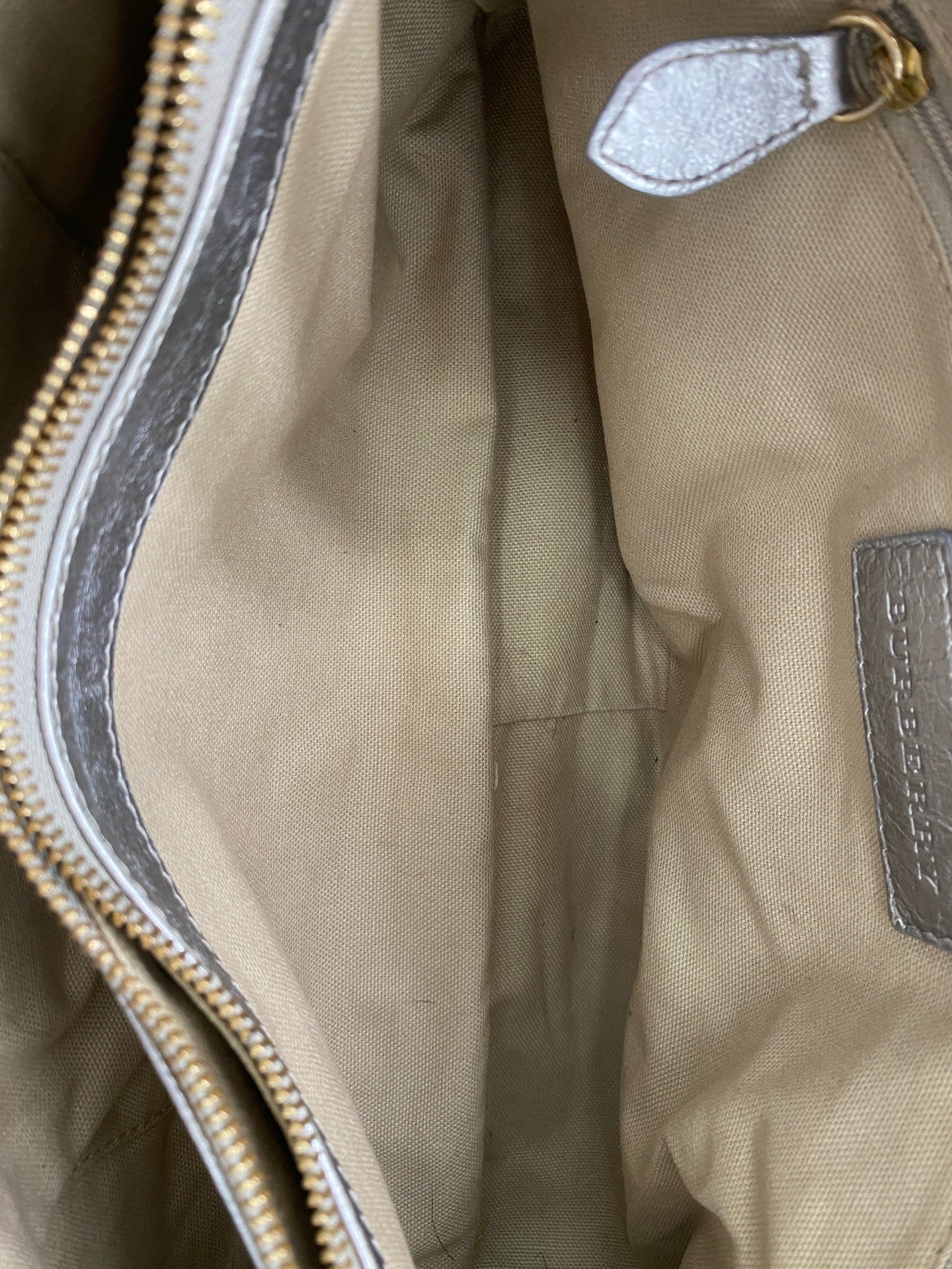 Burberry Silver Satchel