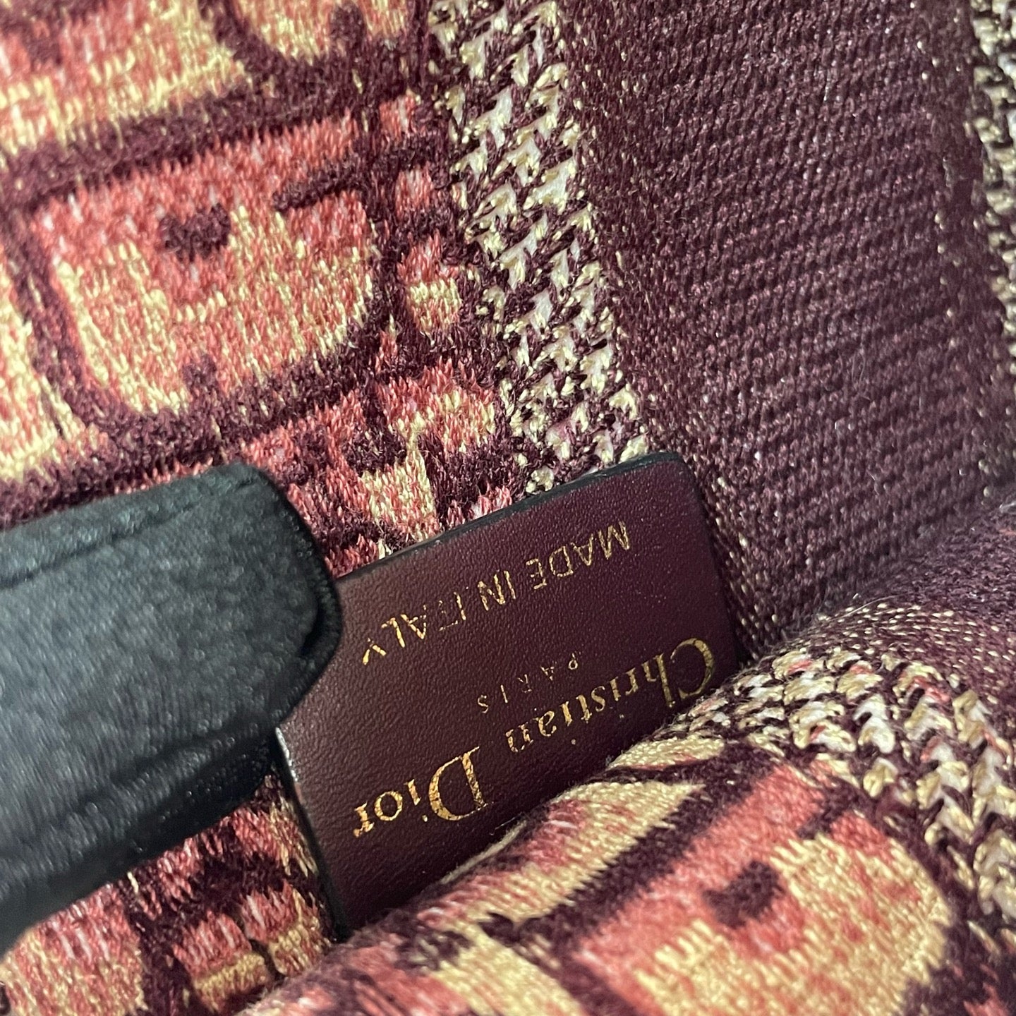 Dior Canvas Red Tote