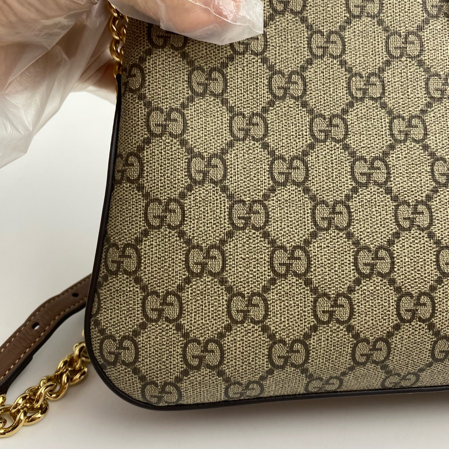 Gucci Canvas Beige Shoulder Bag
