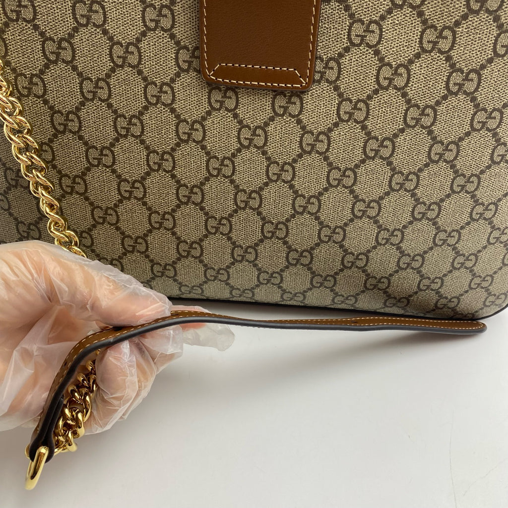 Gucci Canvas Beige Shoulder Bag