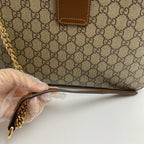 Gucci Canvas Beige Shoulder Bag