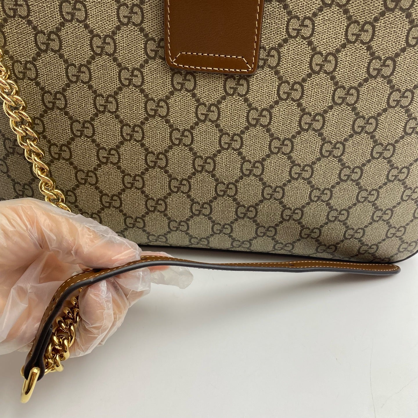Gucci Canvas Beige Shoulder Bag