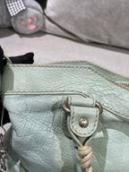 Balenciaga Women’s Metallic-Edged Handbag Green 390149-AQ41G-9670