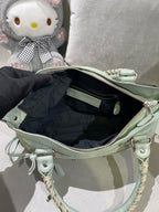 Balenciaga Women’s Metallic-Edged Handbag Green 390149-AQ41G-9670