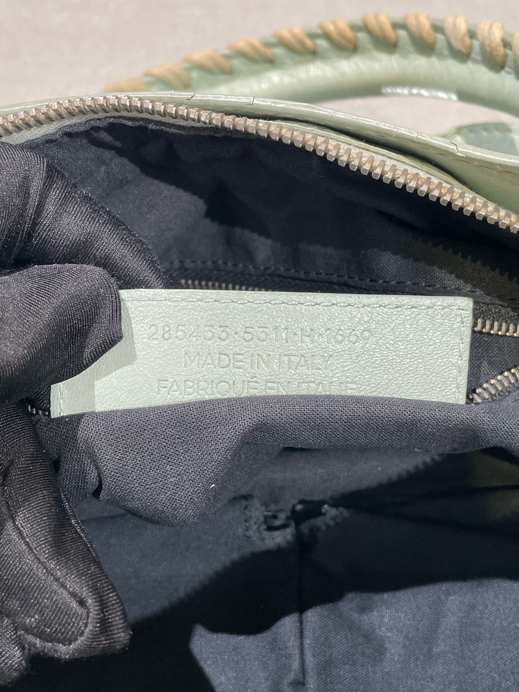 Balenciaga Women’s Metallic-Edged Handbag Green 390149-AQ41G-9670