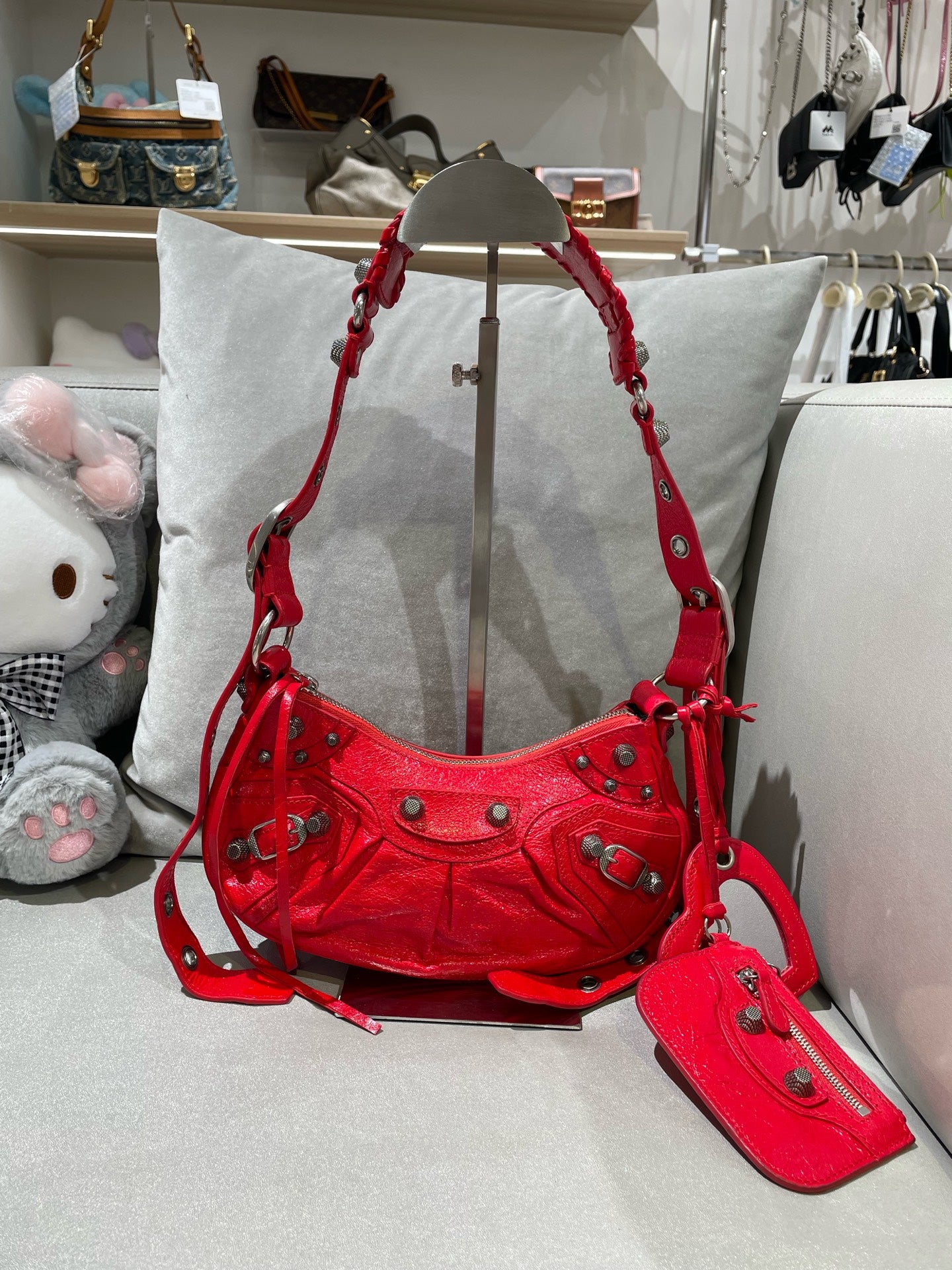 Balenciaga Red Shoulder Bag 671309-1VG9Y-6406