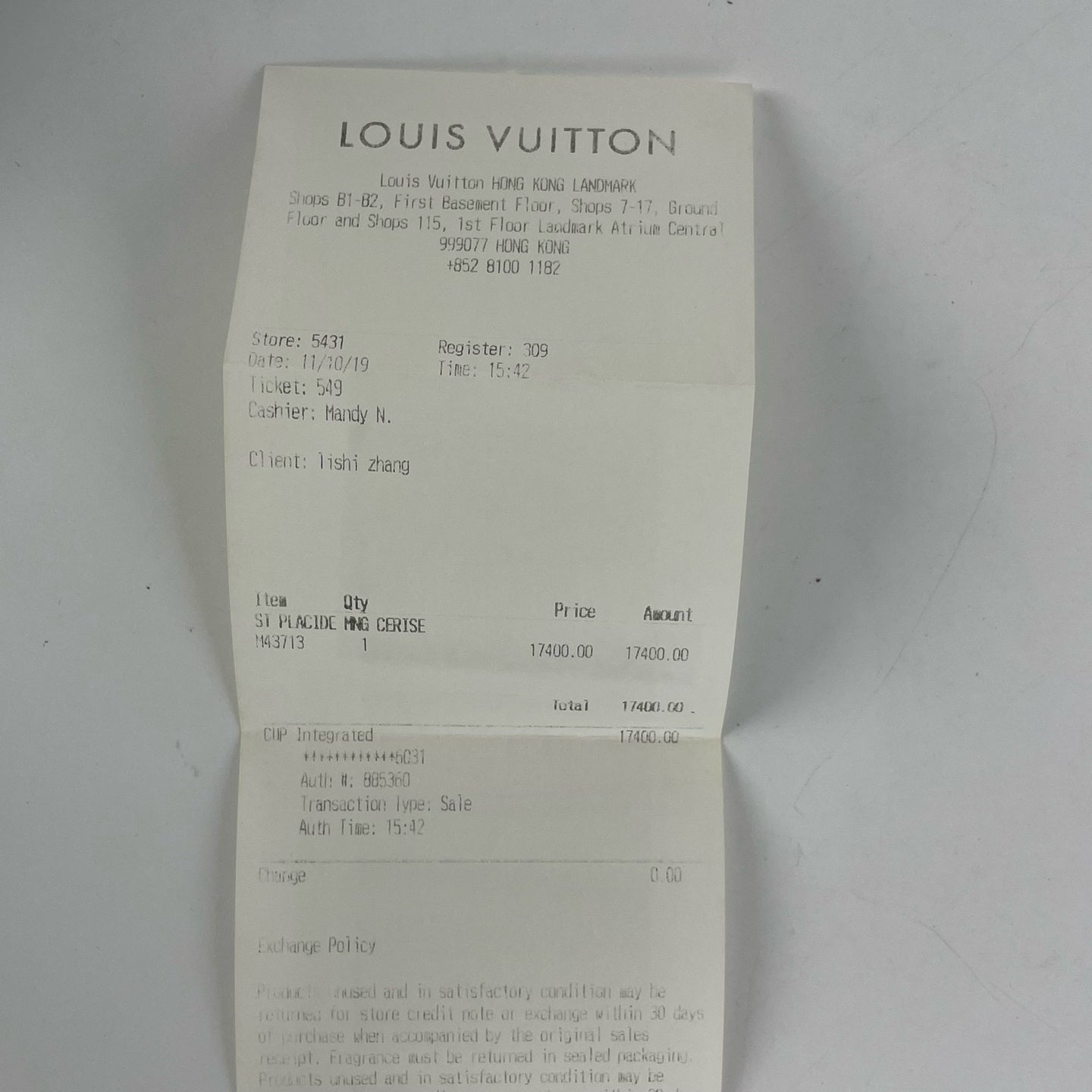 Louis Vuitton Blue