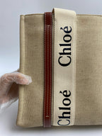 Chloe Canvas Brown Tote