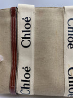 Chloe Canvas Brown Tote