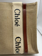 Chloe Canvas Brown Tote
