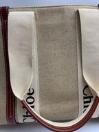 Chloe Canvas Brown Tote