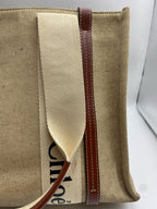 Chloe Canvas Brown Tote