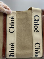 Chloe Canvas Brown Tote