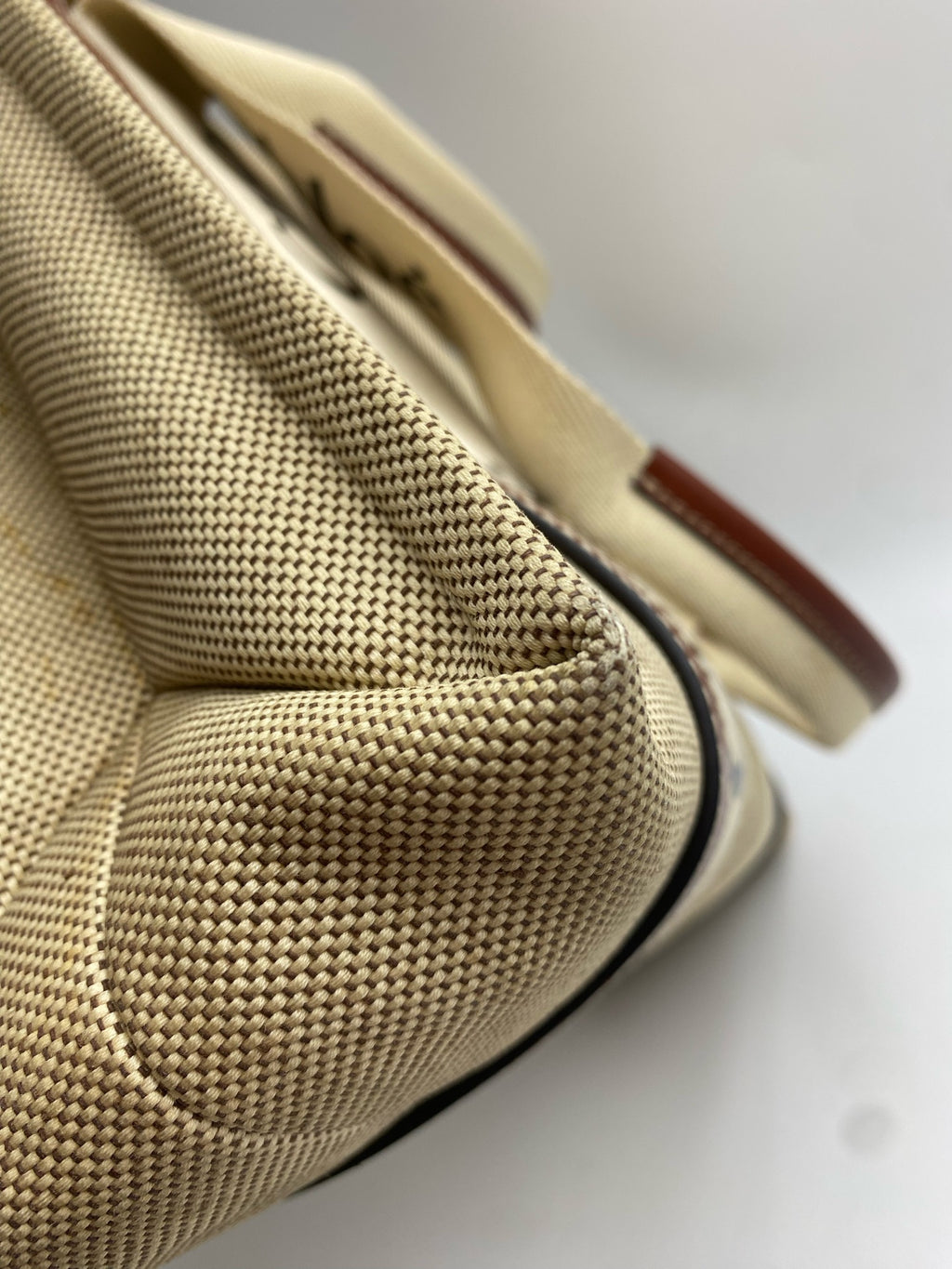 Chloe Canvas Brown Tote