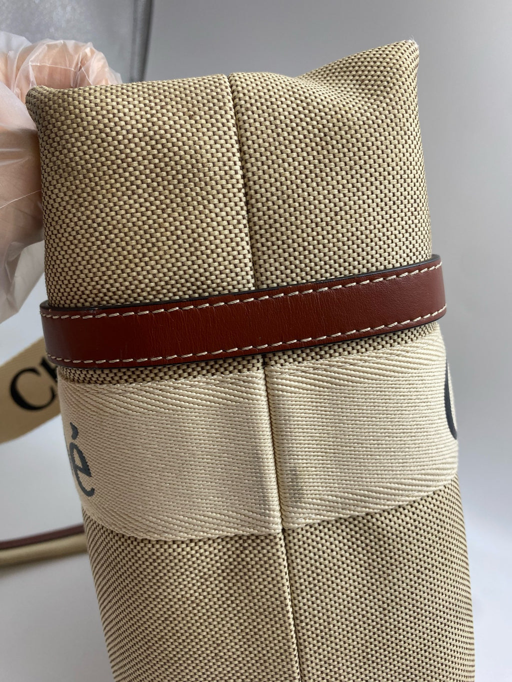 Chloe Canvas Brown Tote