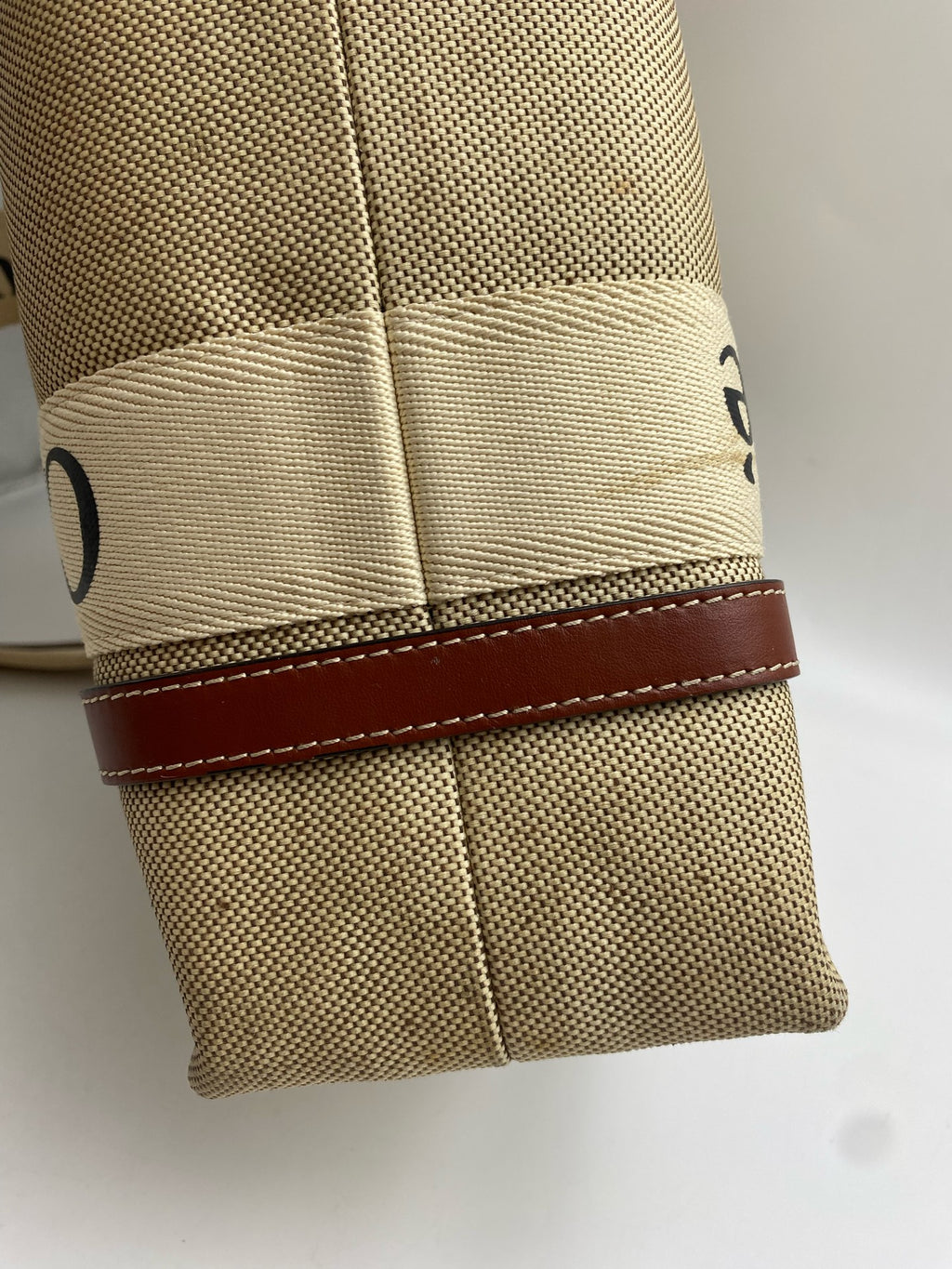 Chloe Canvas Brown Tote