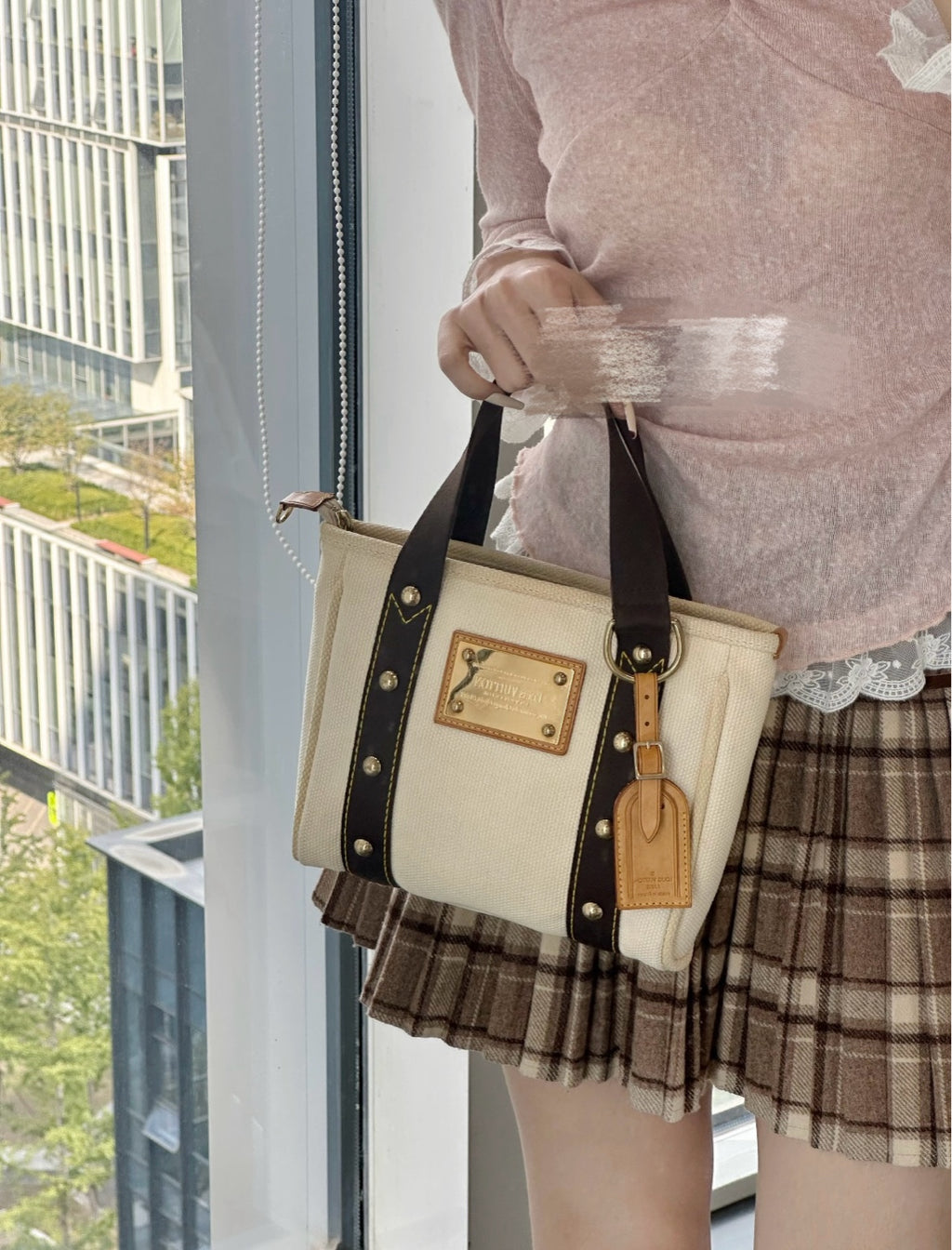Louis Vuitton Canvas Gold Tote