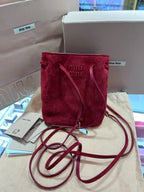 Miu Miu Alcantara Red