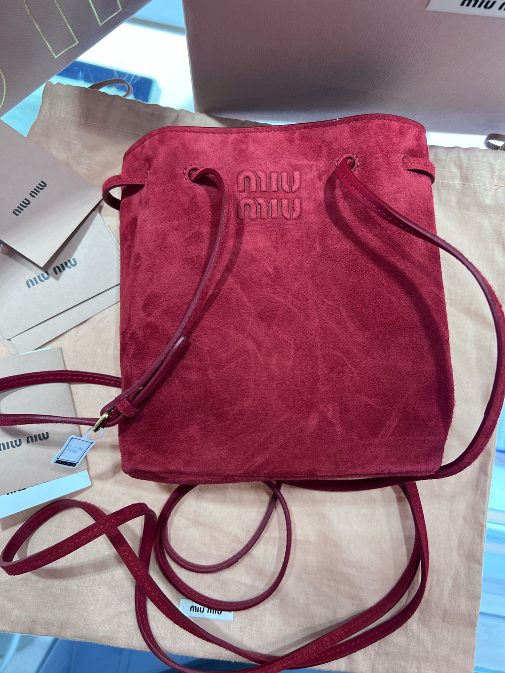 Miu Miu Alcantara Red
