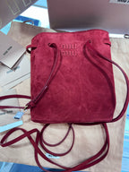 Miu Miu Alcantara Red