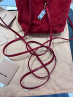 Miu Miu Alcantara Red