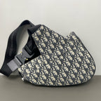 Dior Canvas Saddle Bag
