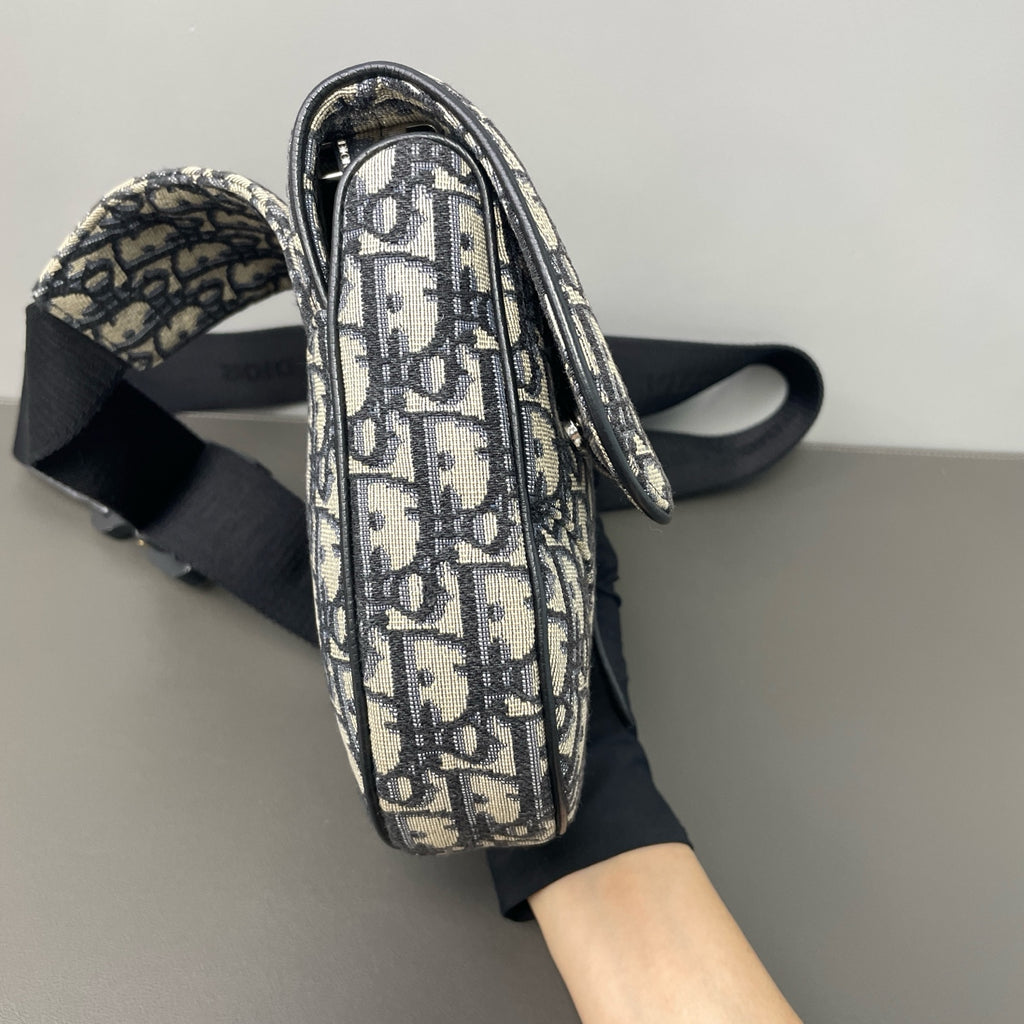 Dior Canvas Saddle Bag