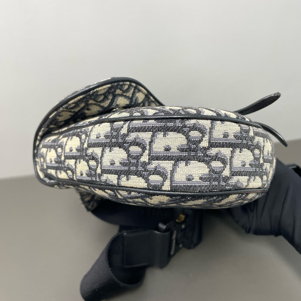 Dior Canvas Saddle Bag