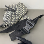 Dior Canvas Saddle Bag
