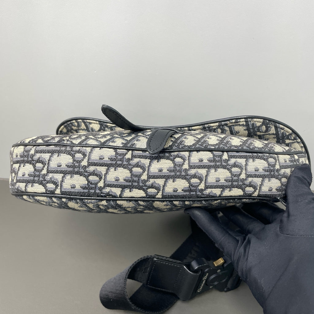 Dior Canvas Saddle Bag