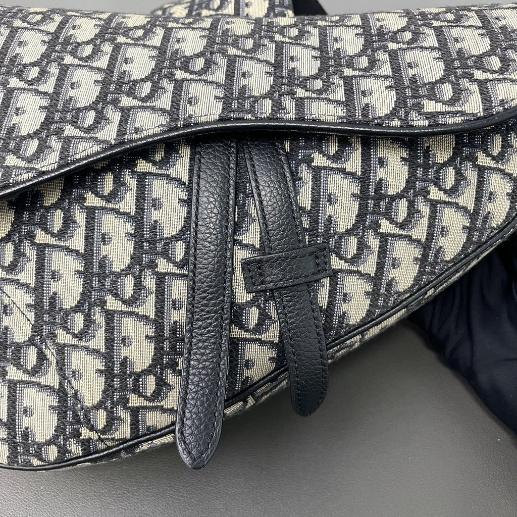Dior Canvas Saddle Bag