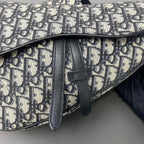 Dior Canvas Saddle Bag