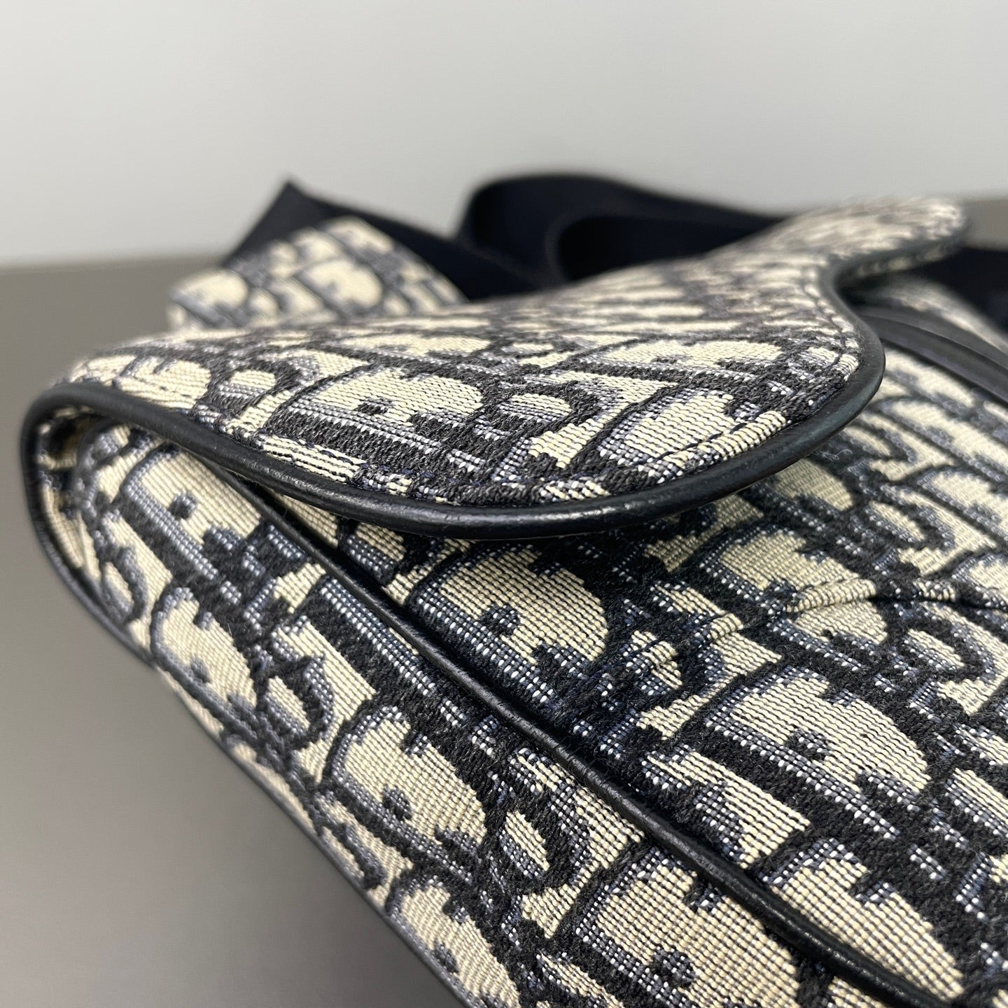 Dior Canvas Saddle Bag