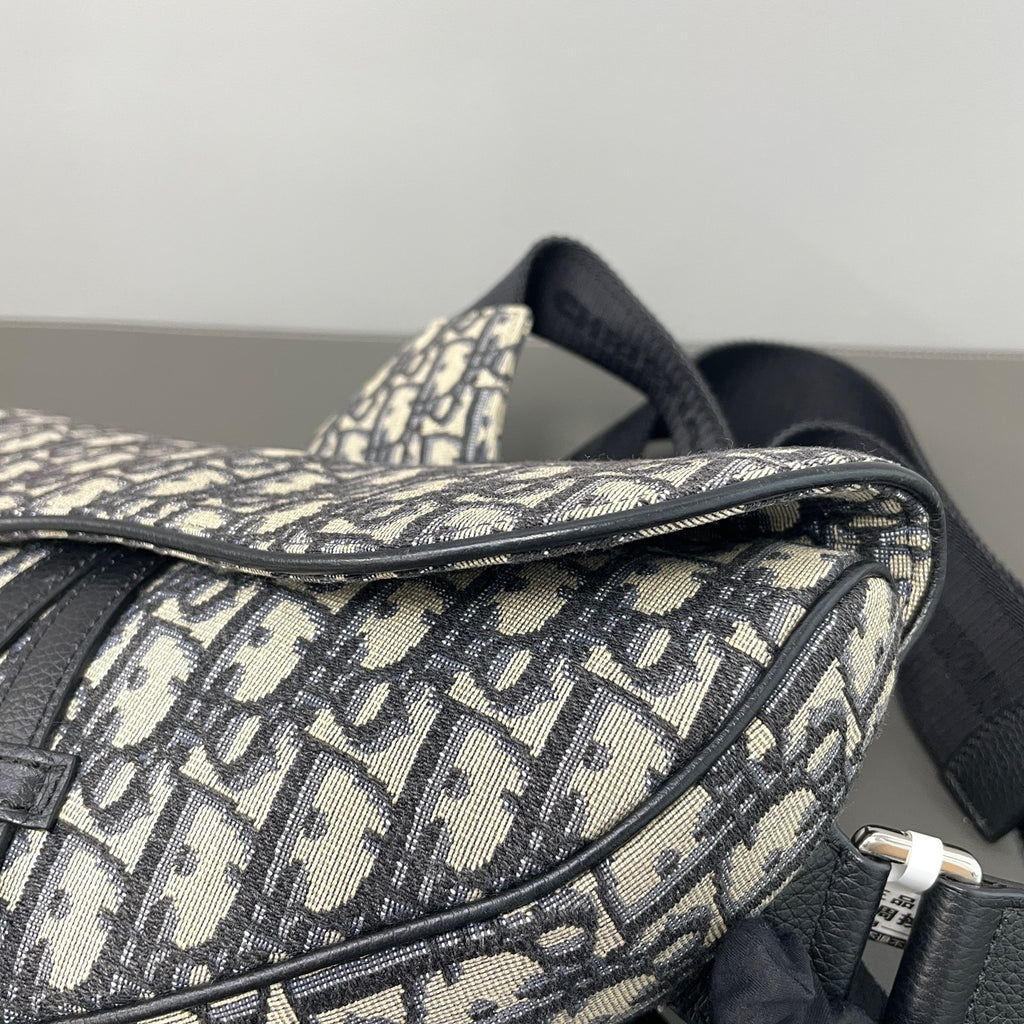 Dior Canvas Saddle Bag