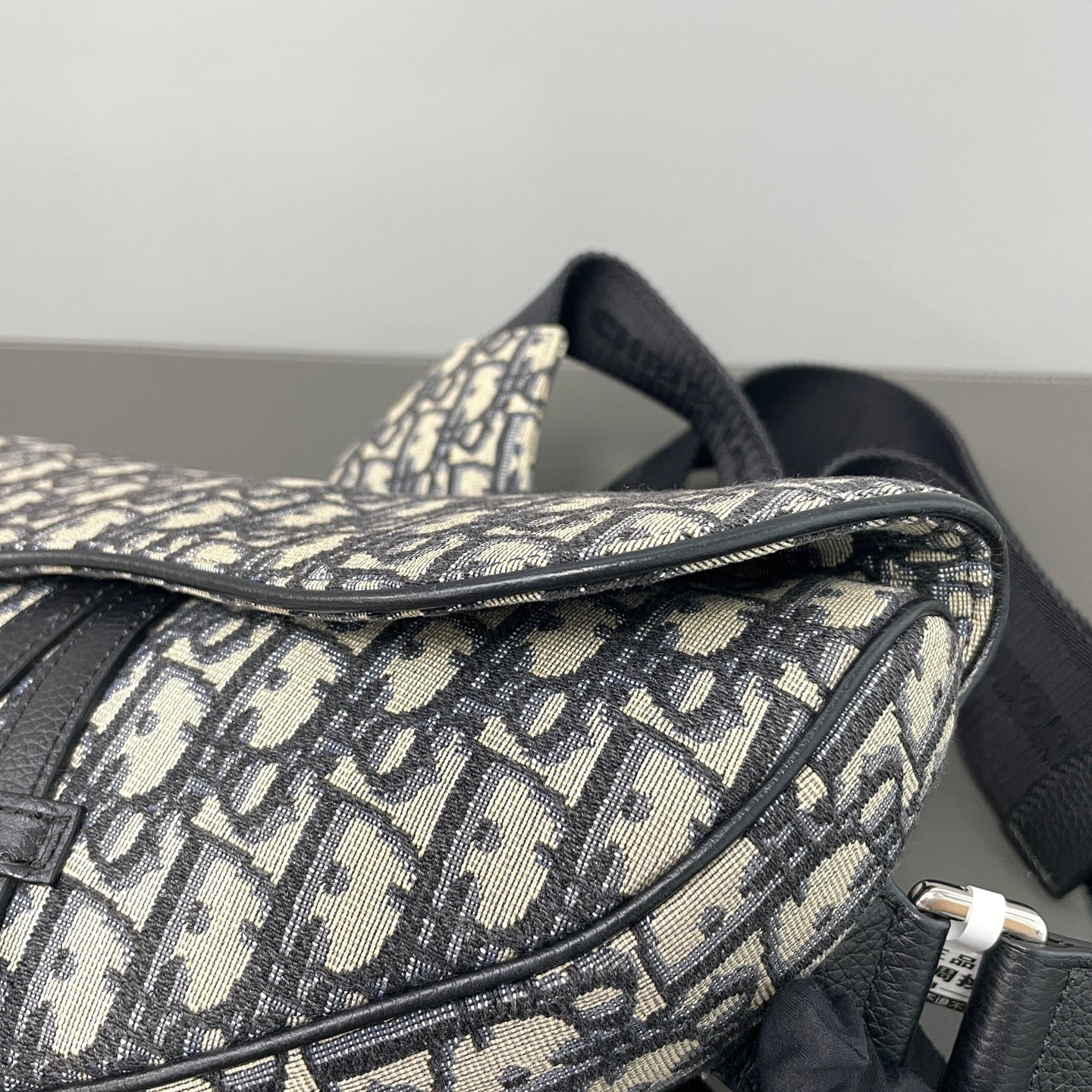 Dior Canvas Saddle Bag