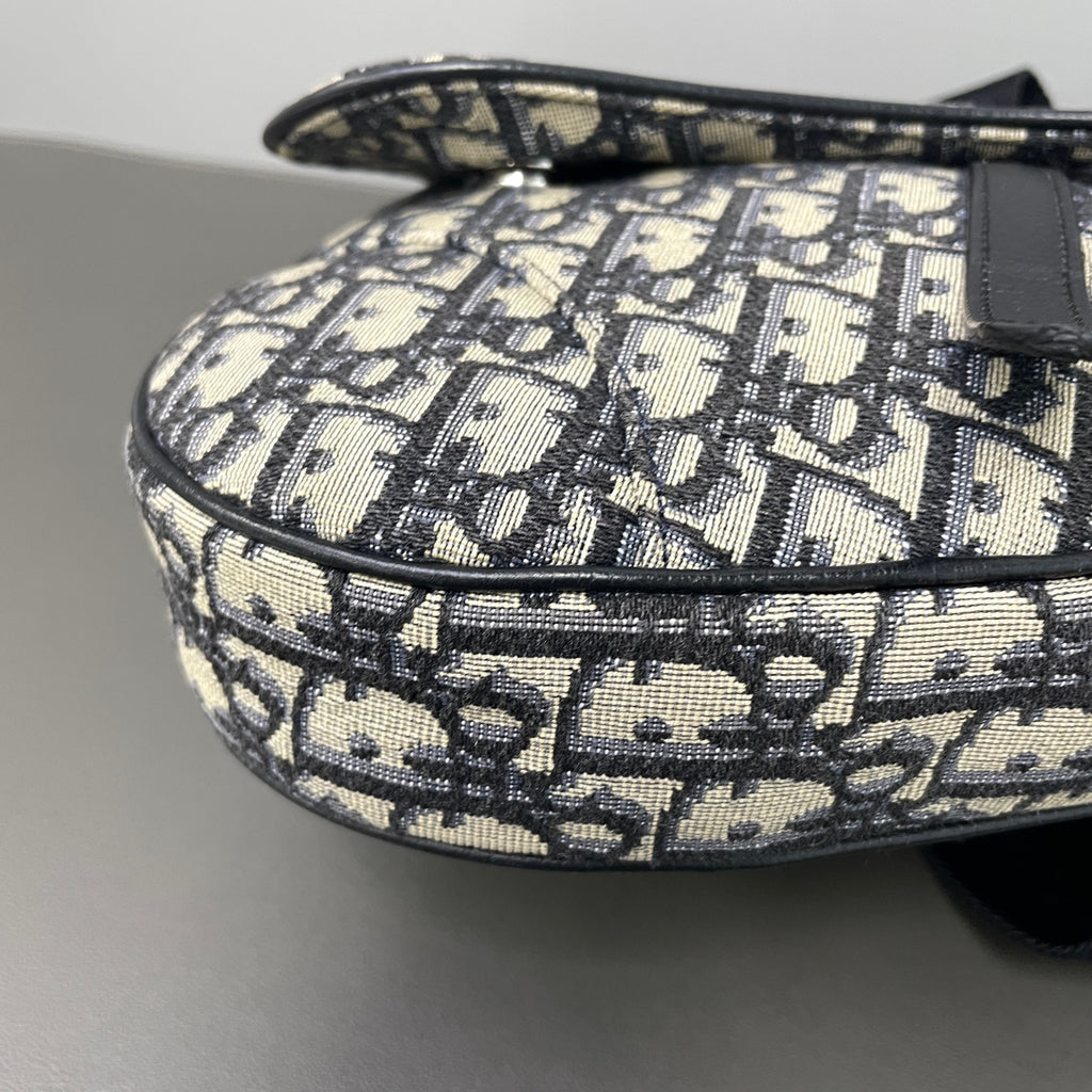 Dior Canvas Saddle Bag