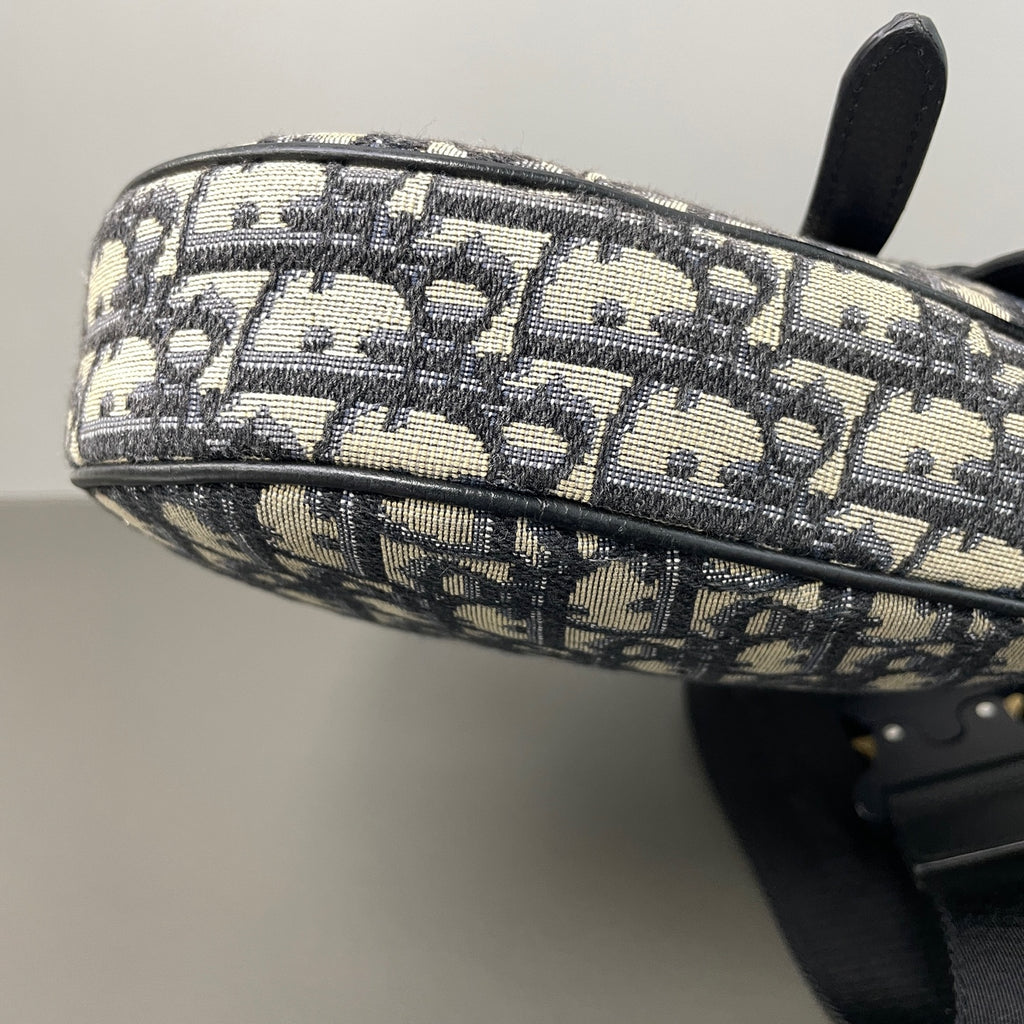 Dior Canvas Saddle Bag