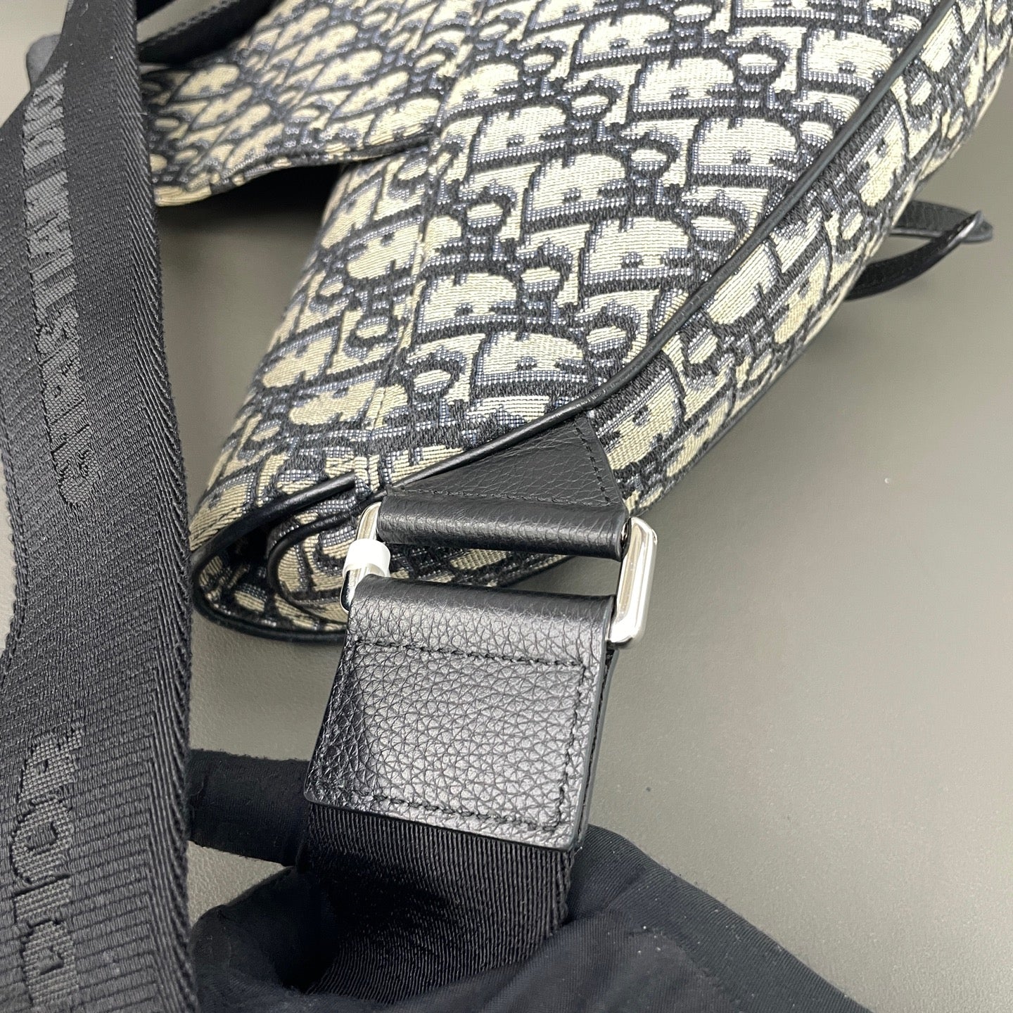 Dior Canvas Saddle Bag