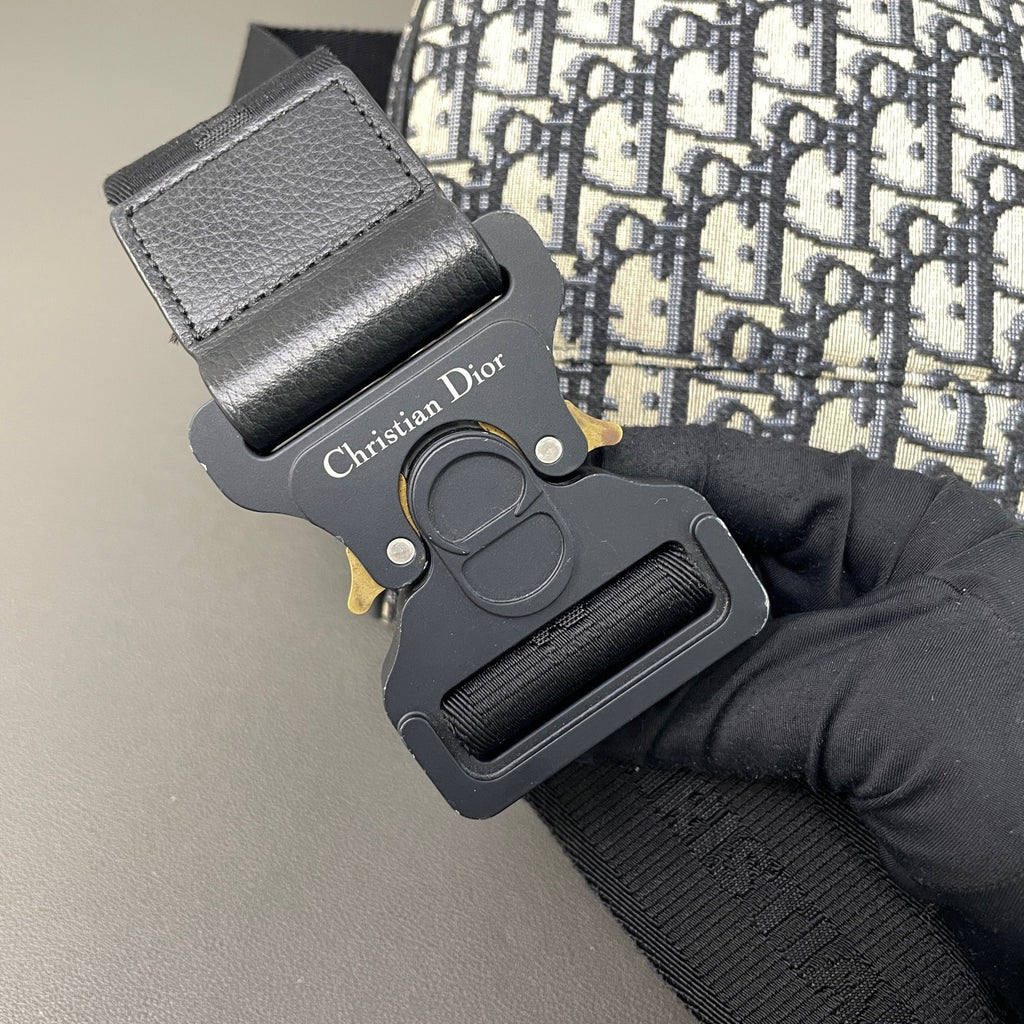 Dior Canvas Saddle Bag