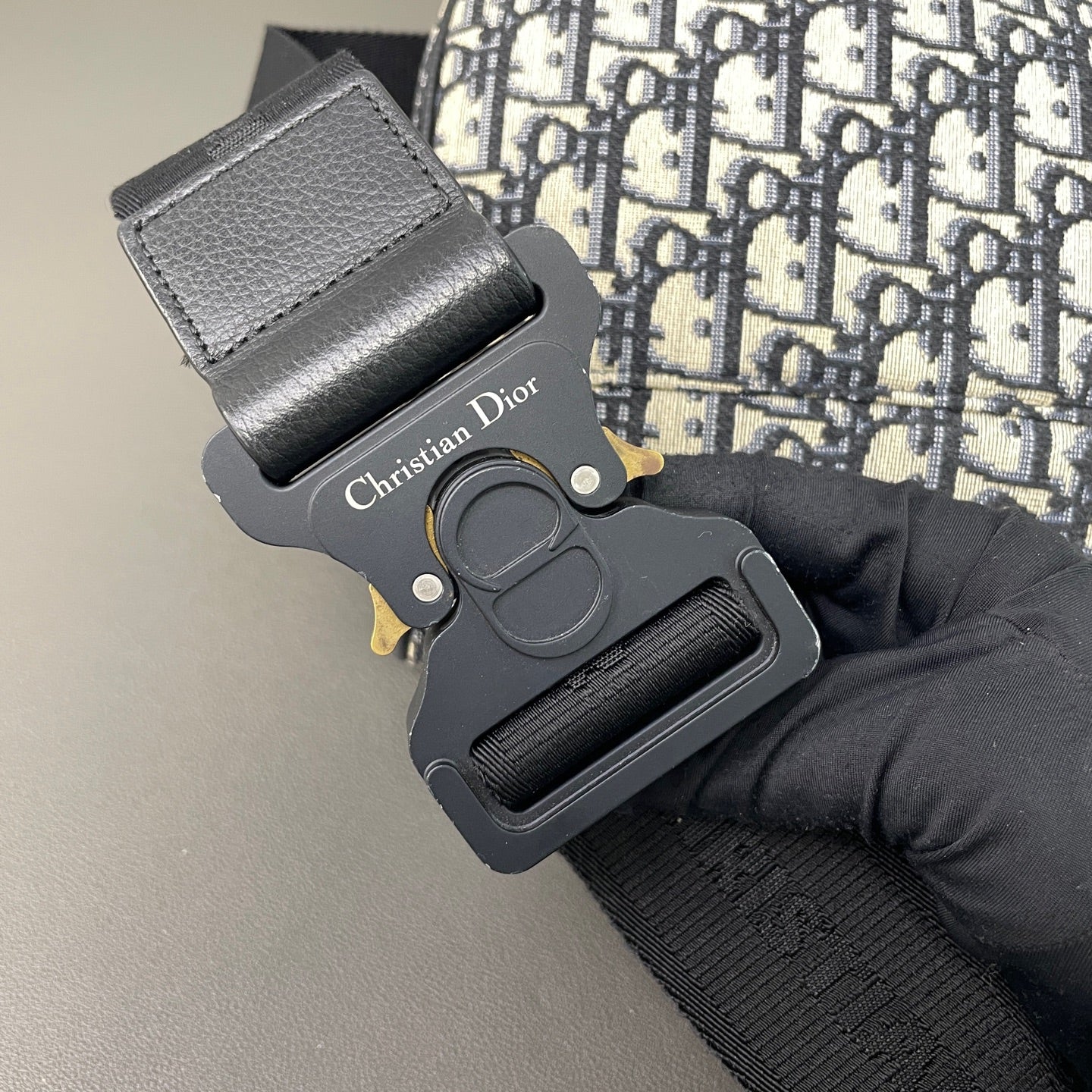 Dior Canvas Saddle Bag