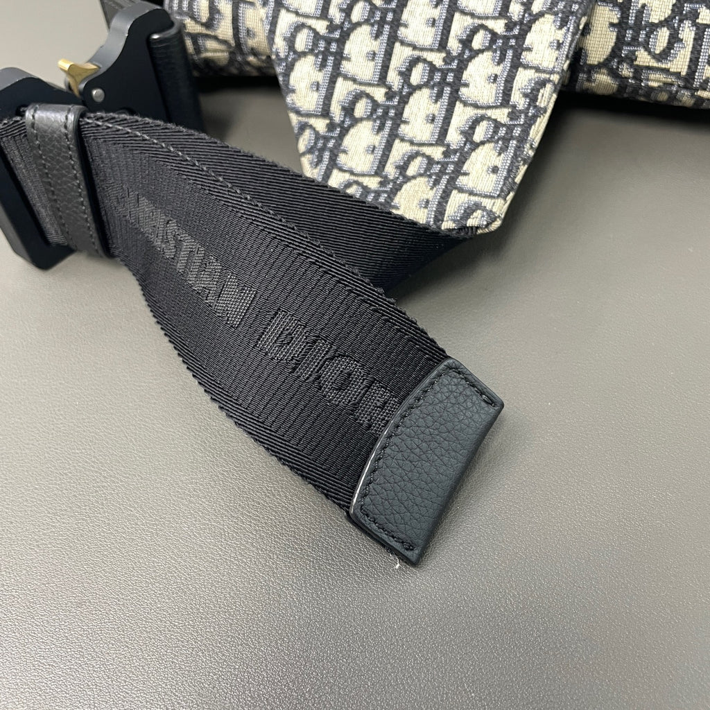 Dior Canvas Saddle Bag