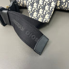 Dior Canvas Saddle Bag