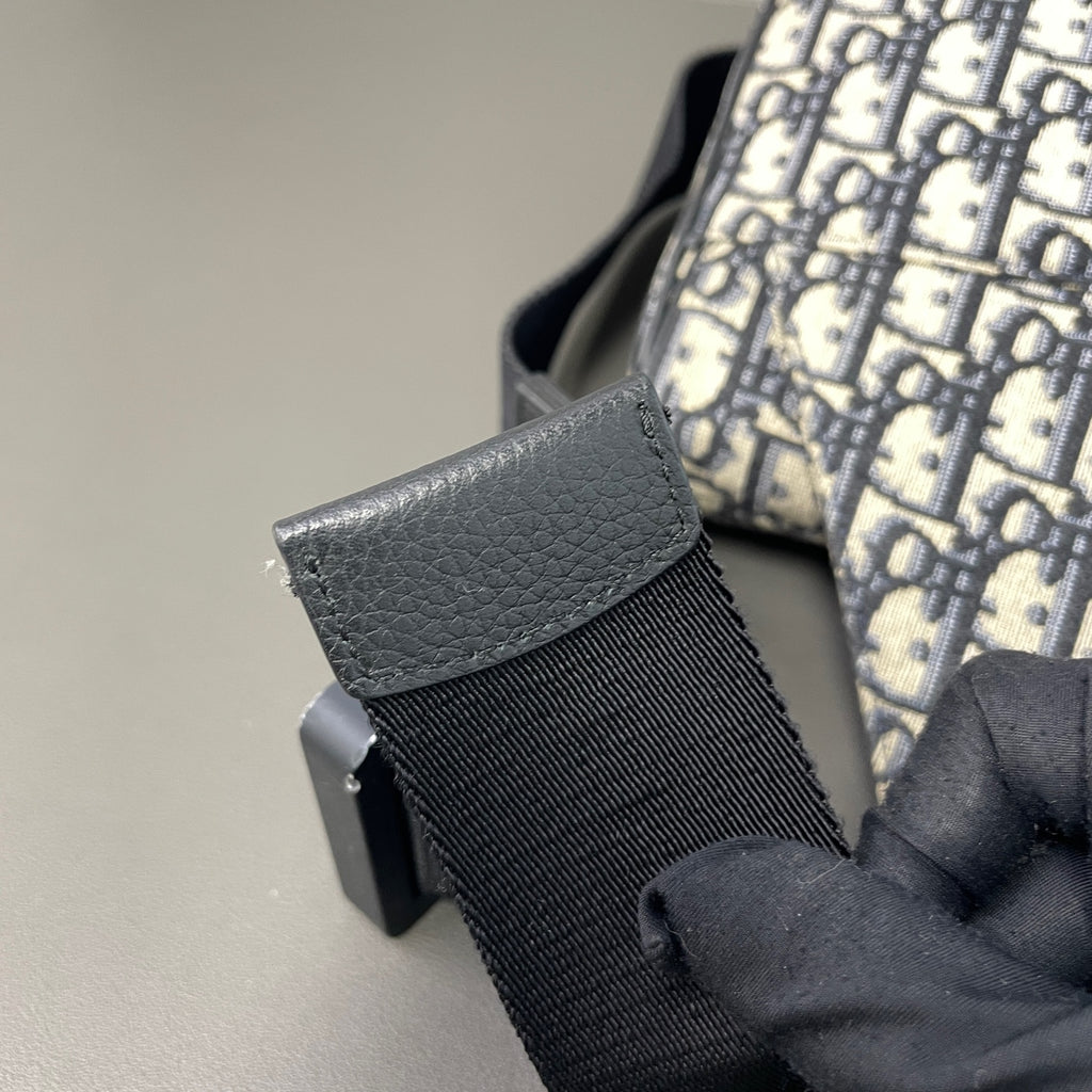Dior Canvas Saddle Bag