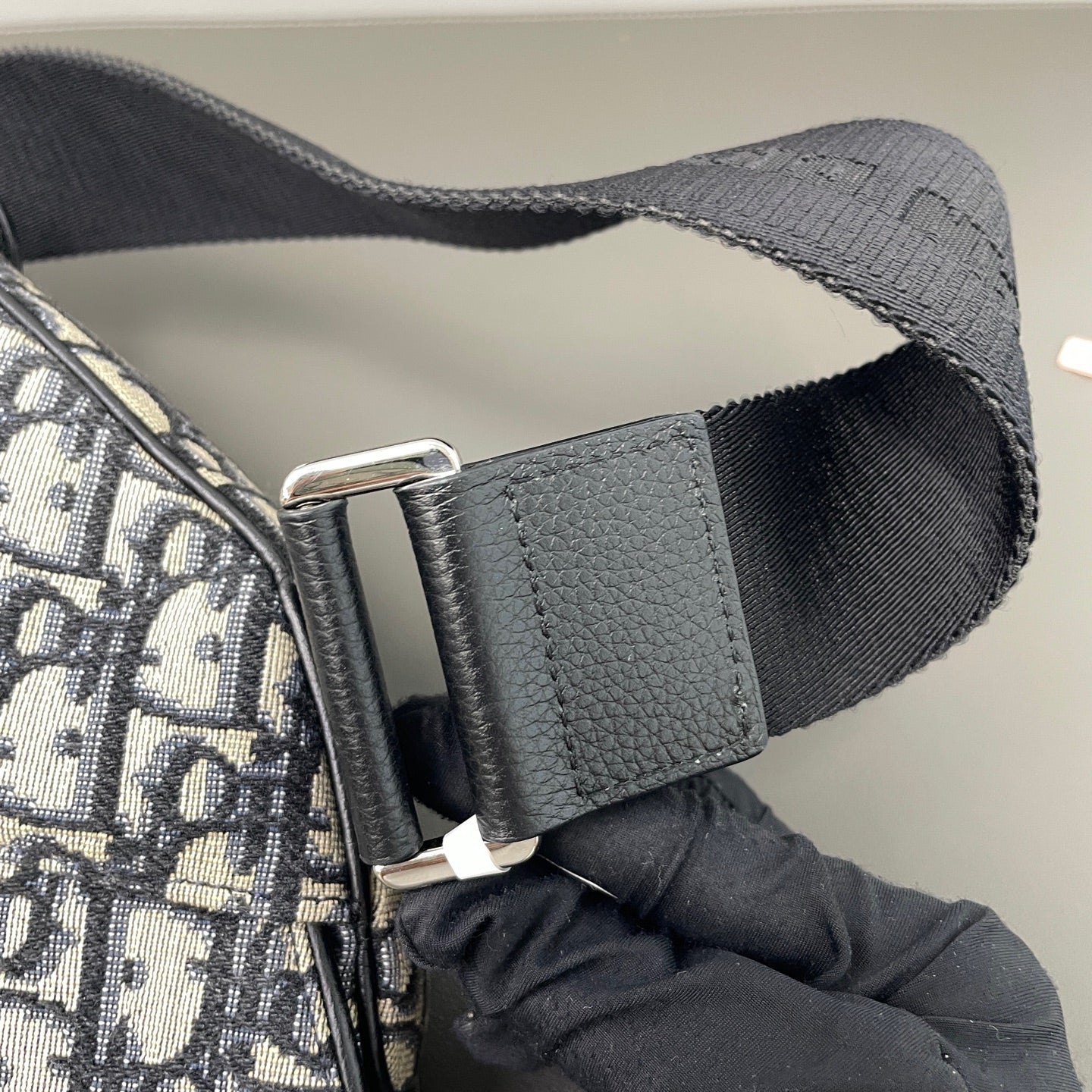 Dior Canvas Saddle Bag