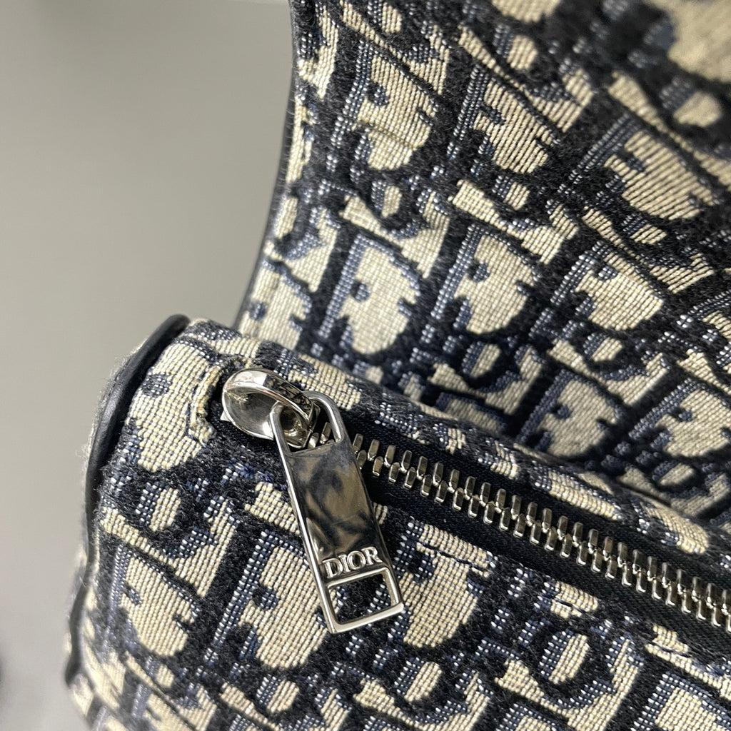 Dior Canvas Saddle Bag
