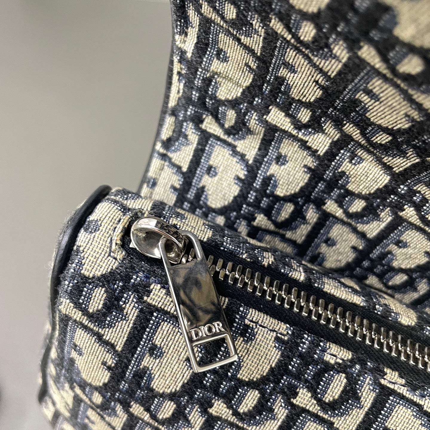 Dior Canvas Saddle Bag