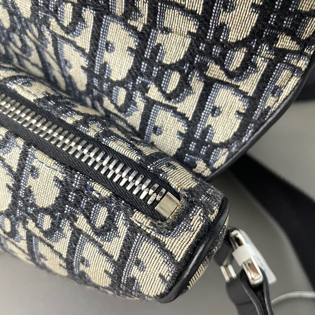 Dior Canvas Saddle Bag