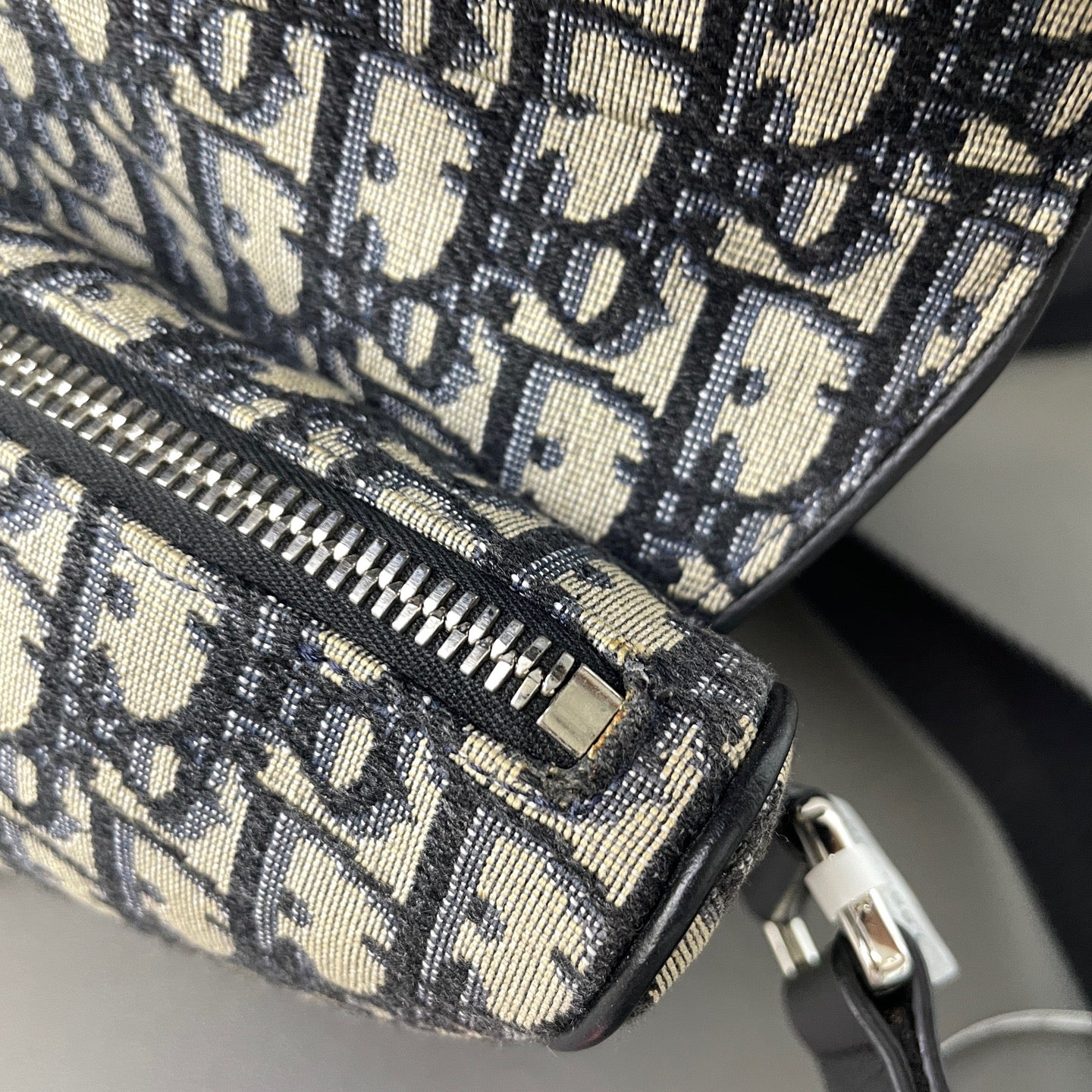 Dior Canvas Saddle Bag